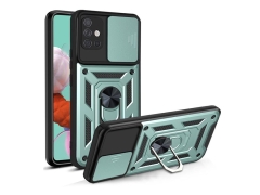 قاب محافظ لنز و حلقه دار سامسونگ Samsung Galaxy A71 Slide Camera &amp; Ring Holder Stand Case