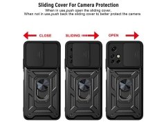 قاب محافظ لنز و حلقه دار شیائومی Xiaomi Redmi Note 11 China Slide Camera &amp; Ring Holder Stand Case
