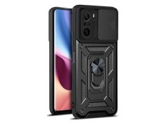 قاب محافظ لنز و حلقه دار شیائومی Xiaomi Poco F3 Slide Camera &amp; Ring Holder Stand Case