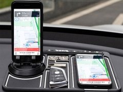 خرید پد نگهدارنده موبایل ضدلغزش چهار کاره داخل خودرو باویس BAVISS Dashboard Mat Phone Holder with Aromatherapy Slot B-28