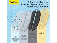 مجموعه فیلتر 8 عددی ظرف آب هوشمند بیسوس Baseus Smart Pet Water Dispenser Filter Set ACLY010002
