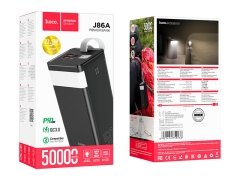 قیمت پاور بانک 3 پورت هوکو دارای نمایشگر و چراغ قوه Hoco Power bank J86A Powermaster 22.5W 50000mAh