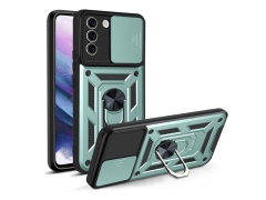 قاب محافظ لنز و حلقه دار سامسونگ Samsung Galaxy S21 FE Slide Camera &amp; Ring Holder Stand Case