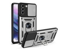 قاب محافظ لنز و حلقه دار سامسونگ Samsung Galaxy S21 FE Slide Camera &amp; Ring Holder Stand Case