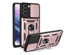 قاب محافظ لنز و حلقه دار سامسونگ Samsung Galaxy S21 FE Slide Camera &amp; Ring Holder Stand Case