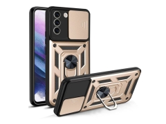 قاب محافظ لنز و حلقه دار سامسونگ Samsung Galaxy S21 FE Slide Camera &amp; Ring Holder Stand Case
