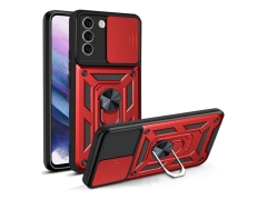 قاب محافظ لنز و حلقه دار سامسونگ Samsung Galaxy S21 FE Slide Camera &amp; Ring Holder Stand Case