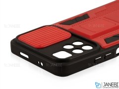 قاب محافظ لنز و استند دار شیائومی Xiaomi Poco M4 Pro 5G Slide Camera &amp; Stand Case