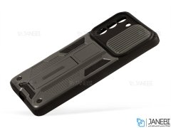قاب محافظ لنز و استند دار سامسونگ Samsung Galaxy S21 FE Slide Camera &amp; Stand Case