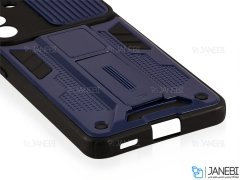 قاب محافظ لنز و استند دار سامسونگ Samsung Galaxy S21 FE Slide Camera &amp; Stand Case