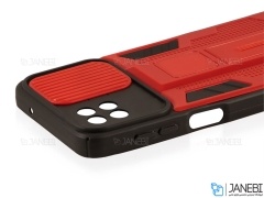 قاب محافظ لنز و استند دار سامسونگ Samsung Galaxy A22 5G Slide Camera &amp; Stand Case