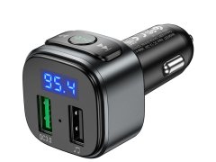 شارژر فندکی با قابلیت پخش موسیقی و تماس هوکو Hoco Car charger E67 with wireless FM transmitter