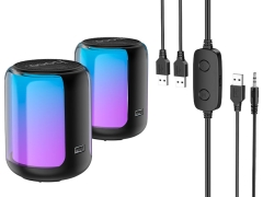 خرید اسپیکر  بلوتوث رومیزی دسکتاپ هوکو Hoco Wireless and wired speakers BS56 Colorful for PC