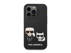 قاب سیلیکونی آیفون 14 پرو مکس طرح گربه و کارل CG Mobile iphone 14 Pro Max Cat Karl Lagerfeld Silicone Case