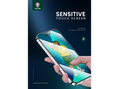 محافظ صفحه نمایش شیشه ای آیفون 14 پرو مکس گرین Green iphone 14 Pro Max 3D Silicone+ Full Curved &amp; HD Glass
