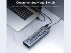 هاب 13 پورت یو اس بی فلزی اوریکو ORICO BT2U3-13AB Multi-port Hub With Individual Switches