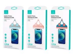 قیمت کیف موبایل ضدآب یوسامز USAMS WATERPROOF CASE 7 INCH YD010 BLUE FSD1003