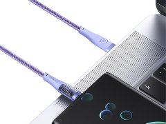 کابل تایپ سی فست شارژ یوسامز USAMS US-SJ572 Type-C Transparent Fast Charging Cata Cable1.2m