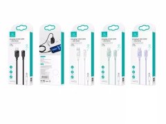 فروش کابل لایتنینگ فست شارژ ال ای دار یوسامز USAMS US-SJ565 Lithe series 1.2 meter USB to Lightning fast charging cable