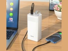 پاوربانک دو پورت هوکو داری نمایشگر و چراغ قوه Hoco Power bank J86 Powermaster 22.5W 40000mAh