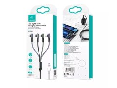 کابل 4 در 1 یو سامز USAMS US-SJ563 U80 4IN1 Right-angle Charging & Data Cable