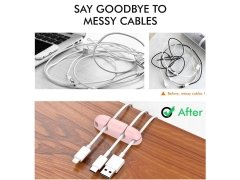 نگهدارنده کابل آها استایل دارای 4 اسلات Ahastyle WG10-4 Silicone Organizer Charger Cable