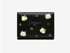 کیف پول کوتاه Taomicmic Y8303 Cat Print Short Wallet