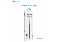 خرید قلم لمسی دو سر کوتتسی Coteetci Triangular double-head capacitive pen 62002-WH