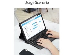 کیف کلاسوری کیبورد دار تبلت اس 6 لایت سامسونگ دوکس دوکیس Dux Ducis Wireless Keyboard SS Tab S6 Lite Case TK-02