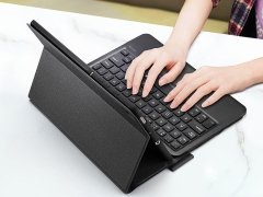 کیف کلاسوری کیبورد دار تبلت اس 6 لایت سامسونگ دوکس دوکیس Dux Ducis Wireless Keyboard SS Tab S6 Lite Case TK-02