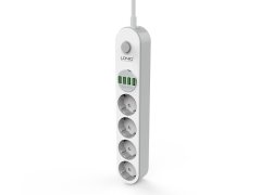 چند راهی 4 سوکت و 4 یو اس بی الدنیو LDNIO SE4432 Power Socket