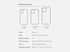 ارزانترین قیمت قاب محافظ بیسوس شفاف آیفون  iPhone 13