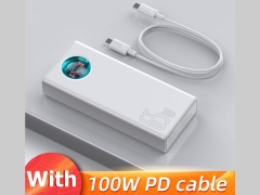 پاوربانک فست شارژ ۳۰۰۰۰ با توان 65 وات بیسوس Baseus Amblight Digital Display Power Bank 65W PPLG-A01