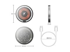 شارژر وایرلس مگ سیف 15 وات آیفون ویوو WiWU wireless charger M17