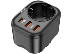 سوکت برق چند کاره 2 یو اس بی و 1 تایپ سی هوکو Hoco Multifunctional socket NS3 EU / GER