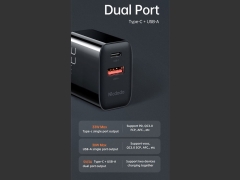 شارژر دیواری فست شارژ 33 واتی مک دودو MCDODO CH-0921 33W PD Dual-Port Fast Charger
