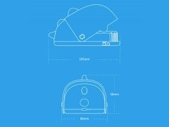 پنکه قابل شارژ سوتینگ طرح دایناسور Sothing Bcase Dinosaur Neck Fan