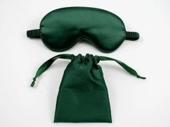 ست هدیه دخترانه  Soft Silk Satin Sleep Eye Mask with Matching Pouch and Hair Scrunchie 3pc Gift Box Set PMA-P20