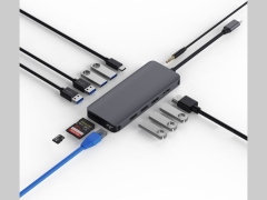 قیمت هاب تایپ سی 12 پورت فلزی ویوو WiWU Alpha 12 in 1 Usb Type C Hub