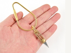چاقو جیبی آنباکسینگ دارای حلقه آویز جاکلیدی pendant unpack express unboxing knife portable