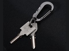 مینی چاقوی قابل استفاده به عنوان جاکلیدی express knife men's waist hanging car key chain portable titanium alloy
