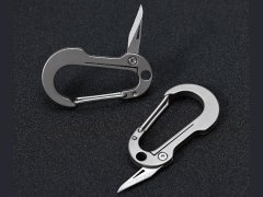 مینی چاقوی قابل استفاده به عنوان جاکلیدی express knife men's waist hanging car key chain portable titanium alloy