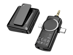 میکروفون یقه ای بی سیم hoco S31 Stream wireless microphone with 3-in-1 receiver