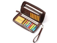 بهترین قیمت کیف پول بلند زیپی مردانه SUNICETY S3031 long wallet multi-card slot mobile phone bag