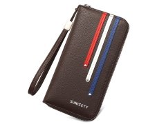قیمت کیف پول بلند زیپی مردانه SUNICETY S3031 long wallet multi-card slot mobile phone bag