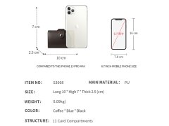 جاکاراتی مردانه SUNICETY S3008 PU card holder RFID credit card holder