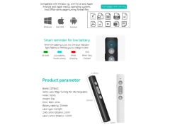 خرید پوینتر و پرزنتر لیزری کوتتسی COTEetCI smart laser page turning pen USB charging port 81001