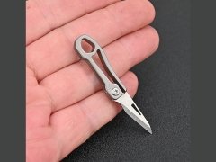قیمت چاقو آنباکسینگ تاشو تیتانیومی قابل آویز از دسته کلید mini knife sharp carry-on keychain pendant unboxing