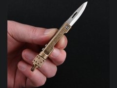 قیمت چاقوی آنباکسینگ برنجی قابل آویز از دسته کلید folding knife portable unboxing express