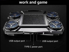 خرید پایه خنک کننده لپ تاپ دارای هولدر موبایل کوتتسی COTEetCI SD-48 Laptop Gaming Cooler Semiconductor Pad 52008